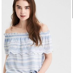 AE boho striped top